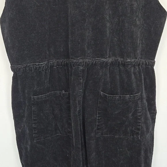 POL Black Corduroy Sleeveless Jumpsuit - Size Large - Picture 8 of 11